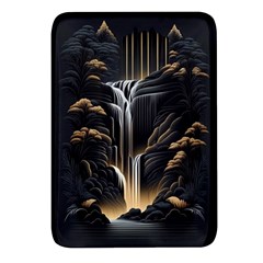 Waterfall Water Nature Springs Rectangular Glass Fridge Magnet (4 Pack) by Simbadda