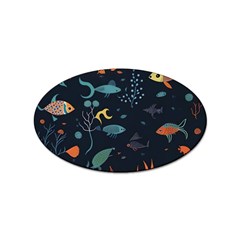 Underwater Ocean Animals Sea Sticker Oval (10 Pack) by Simbadda