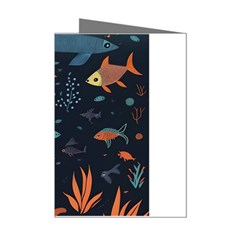 Underwater Ocean Animals Sea Mini Greeting Cards (pkg Of 8) by Simbadda