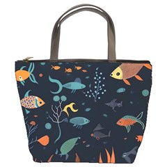 Underwater Ocean Animals Sea Bucket Bag by Simbadda