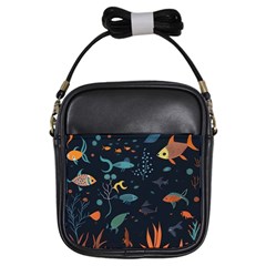 Underwater Ocean Animals Sea Girls Sling Bag by Simbadda