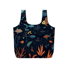 Underwater Ocean Animals Sea Full Print Recycle Bag (s) by Simbadda