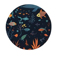 Underwater Ocean Animals Sea Mini Round Pill Box (pack Of 3) by Simbadda