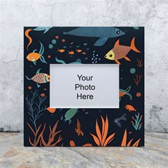 Underwater Ocean Animals Sea White Box Photo Frame 4  X 6  by Simbadda