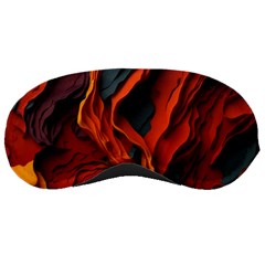 Abstract Colorful Waves Painting Art Sleeping Mask by Simbadda