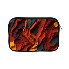 Abstract Colorful Waves Painting Art Apple Ipad Mini Zipper Cases by Simbadda