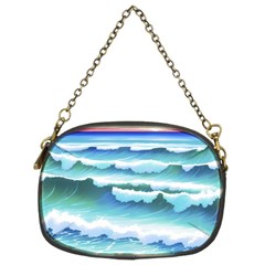 Ocean Sea Waves Beach Chain Purse (two Sides) by Simbadda