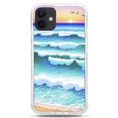 Ocean Sea Waves Beach Iphone 12 Mini Tpu Uv Print Case	 by Simbadda