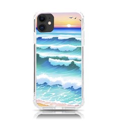 Ocean Sea Waves Beach Iphone 11 Tpu Uv Print Case by Simbadda