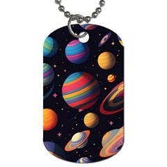 Planet Star Fantasy Dog Tag (one Side) by Simbadda