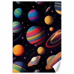 Planet Star Fantasy Canvas 12  X 18  by Simbadda