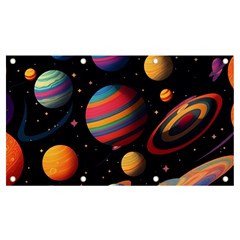 Planet Star Fantasy Banner And Sign 7  X 4  by Simbadda