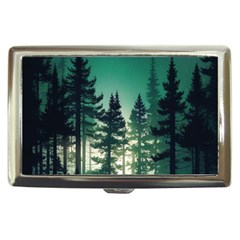 Magic Pine Forest Night Landscape Cigarette Money Case by Simbadda