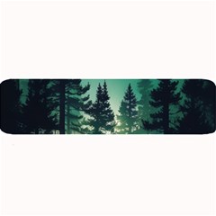 Magic Pine Forest Night Landscape Large Bar Mat by Simbadda