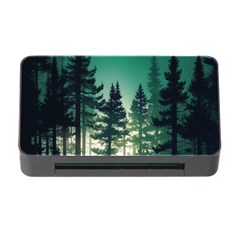 Magic Pine Forest Night Landscape Memory Card Reader With Cf by Simbadda