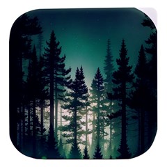 Magic Pine Forest Night Landscape Stacked Food Storage Container by Simbadda