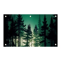 Magic Pine Forest Night Landscape Banner And Sign 5  X 3  by Simbadda