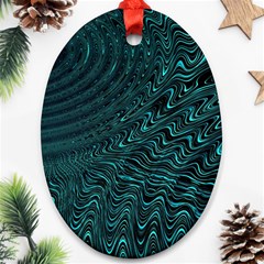 Wave Circle Ring Water Ornament (oval) by Simbadda