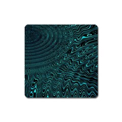 Wave Circle Ring Water Square Magnet by Simbadda