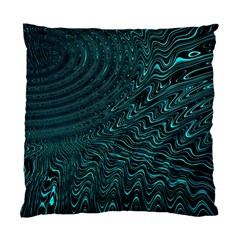 Wave Circle Ring Water Standard Cushion Case (one Side) by Simbadda