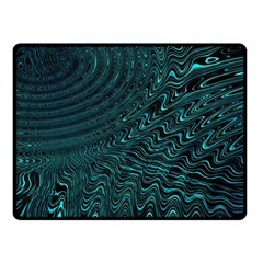 Wave Circle Ring Water Fleece Blanket (small) by Simbadda