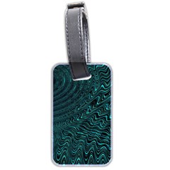 Wave Circle Ring Water Luggage Tag (two Sides) by Simbadda