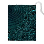 Wave Circle Ring Water Drawstring Pouch (4XL) Front