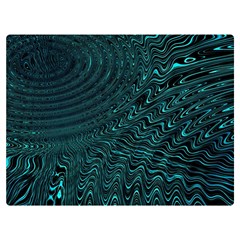 Wave Circle Ring Water Two Sides Premium Plush Fleece Blanket (extra Small) by Simbadda