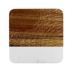 Wave Circle Ring Water Marble Wood Coaster (square)