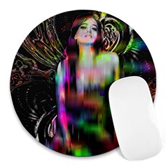 Festive Freak Round Mousepad by MRNStudios