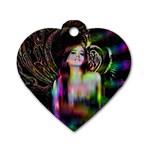 Festive Freak Dog Tag Heart (One Side) Front