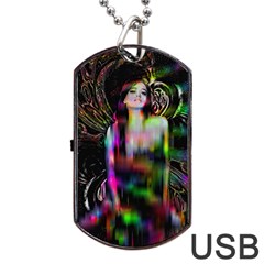 Festive Freak Dog Tag Usb Flash (two Sides) by MRNStudios