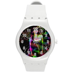 Festive Freak Round Plastic Sport Watch (m) by MRNStudios