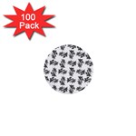 Alien creatures dance pattern 1  Mini Buttons (100 pack)  Front