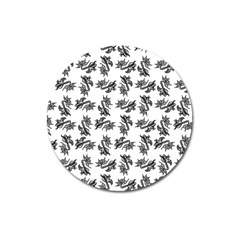 Alien Creatures Dance Pattern Magnet 3  (round) by dflcprintsclothing