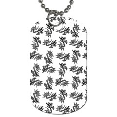 Alien Creatures Dance Pattern Dog Tag (one Side) by dflcprintsclothing