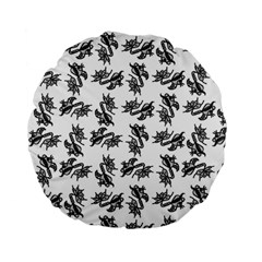 Alien Creatures Dance Pattern Standard 15  Premium Round Cushions by dflcprintsclothing