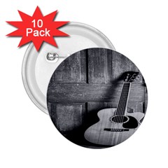 Acoustic Guitar 2 25  Buttons (10 Pack)  by artworkshop