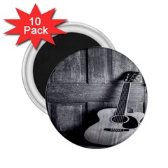 Acoustic Guitar 2 25  Magnets (10 Pack) 