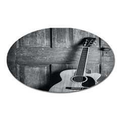 Acoustic Guitar Oval Magnet by artworkshop