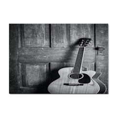 Acoustic Guitar Sticker A4 (10 Pack) by artworkshop