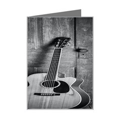 Acoustic Guitar Mini Greeting Card by artworkshop