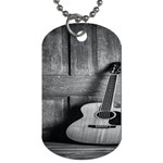 Acoustic Guitar Dog Tag (Two Sides) Front