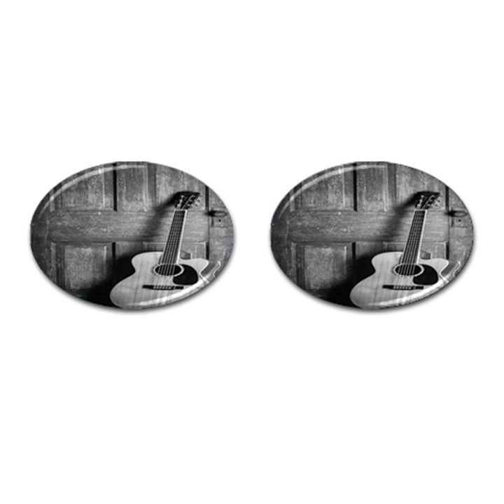 Acoustic Guitar Cufflinks (Oval)