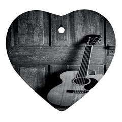 Acoustic Guitar Ornament (heart) by artworkshop