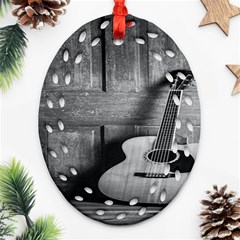 Acoustic Guitar Oval Filigree Ornament (two Sides) by artworkshop