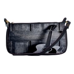 Acoustic Guitar Shoulder Clutch Bag by artworkshop