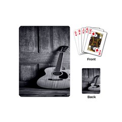 Acoustic Guitar Playing Cards Single Design (mini) by artworkshop