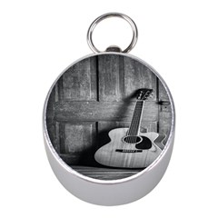 Acoustic Guitar Mini Silver Compasses by artworkshop