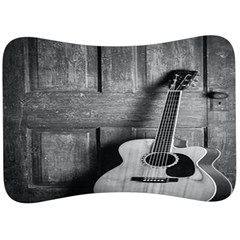 Acoustic Guitar Velour Seat Head Rest Cushion by artworkshop